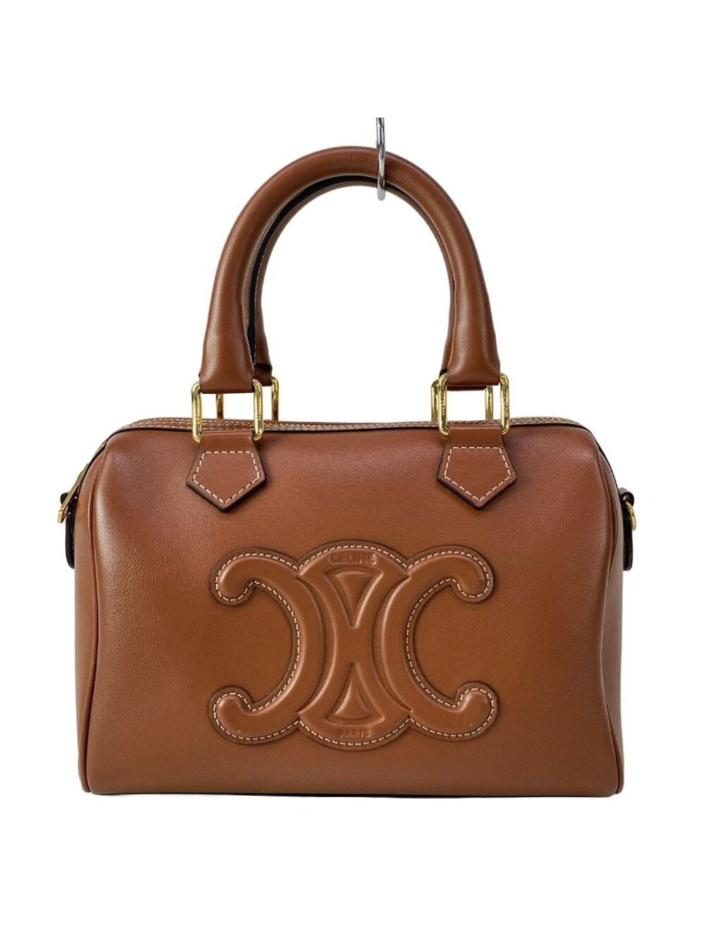 Celine Handbag Small Boston Cuir Triomphe Tan Mini